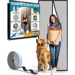Flux Phenom Magnetic Screen Door – 48"x80" Max Fit